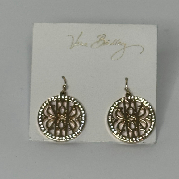 Vera Bradley Goldtone Pave Drop Earring - Picture 1 of 2